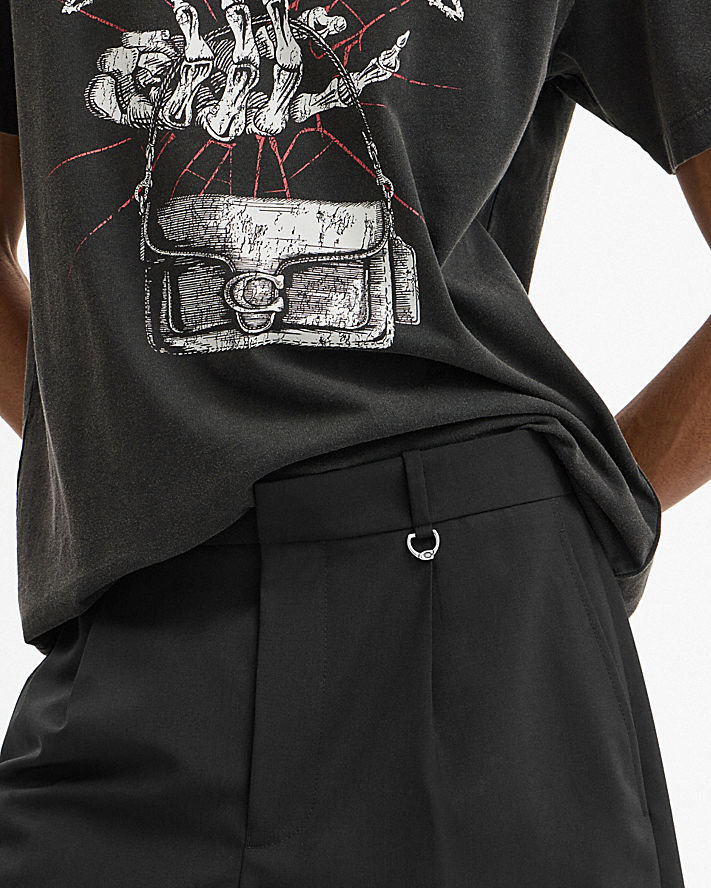 TAILORED BERMUDA SHORTS-Black