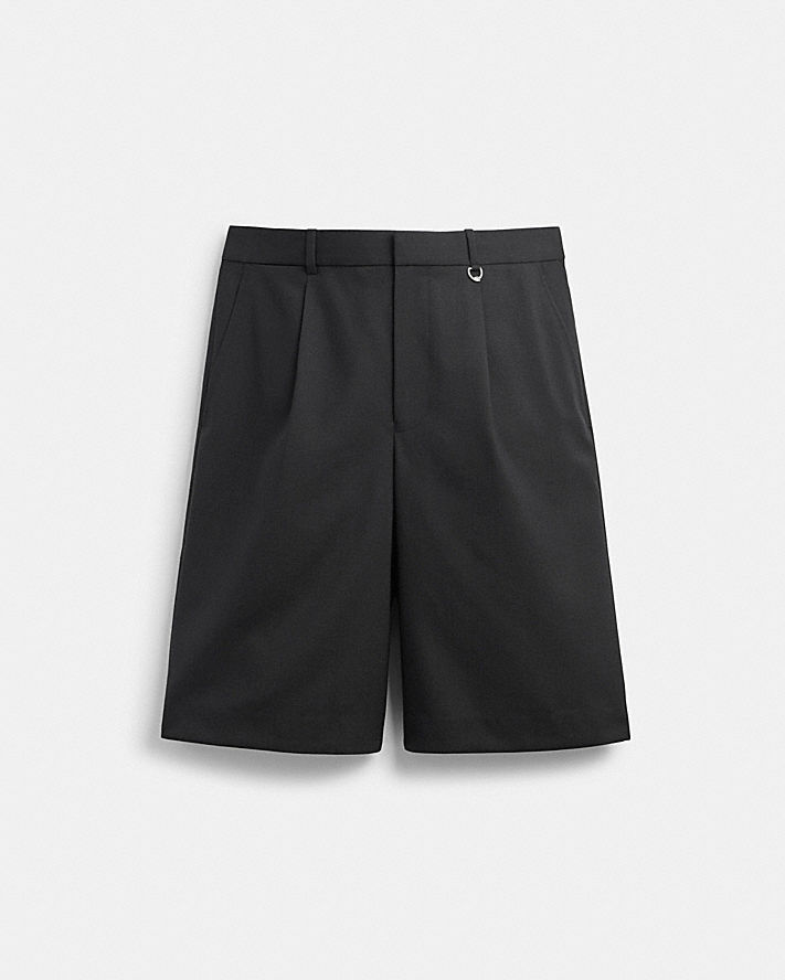 TAILORED BERMUDA SHORTS-Black